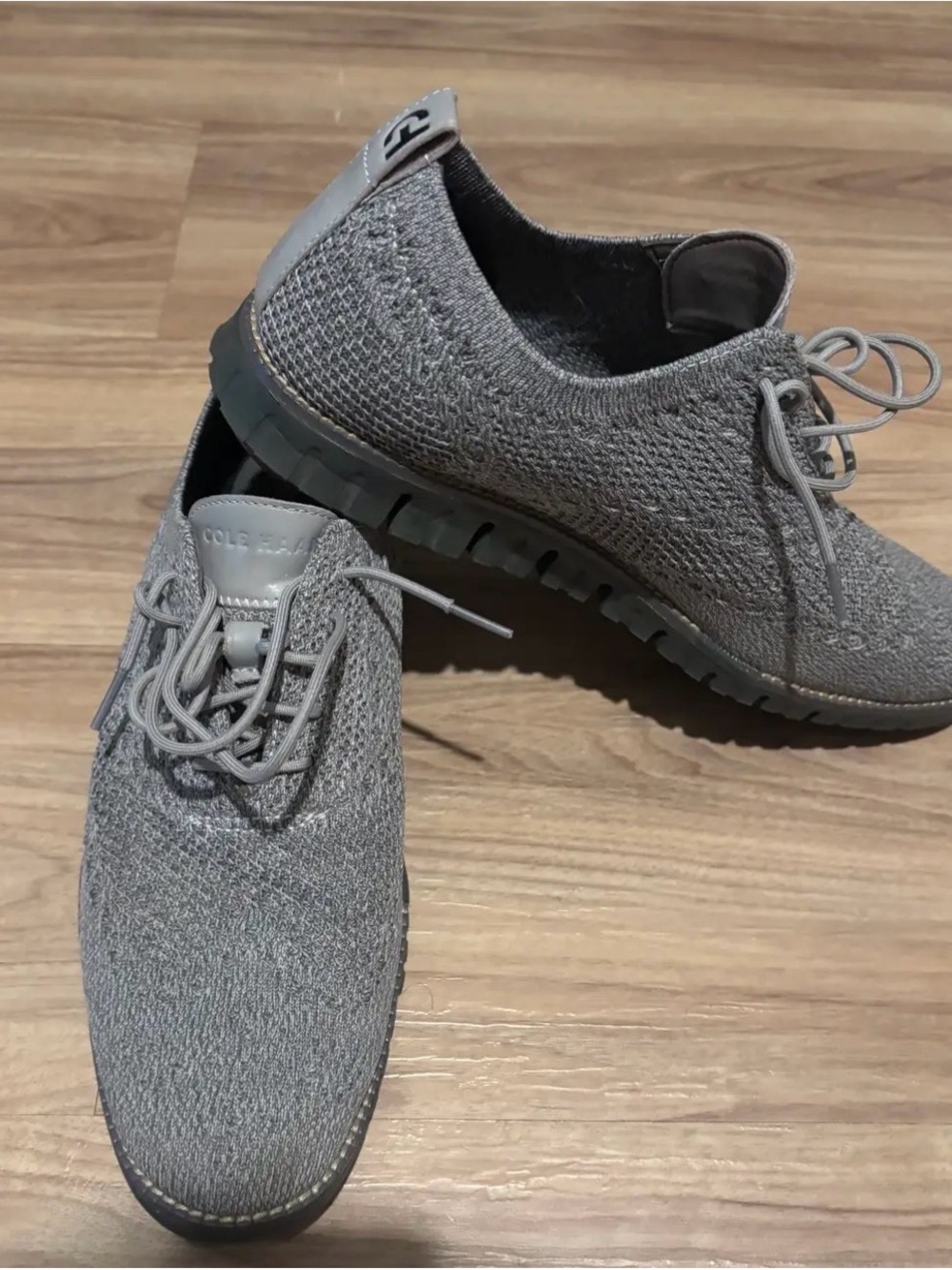 Cole Haan Men's Gray Knit Oxford Sneakers